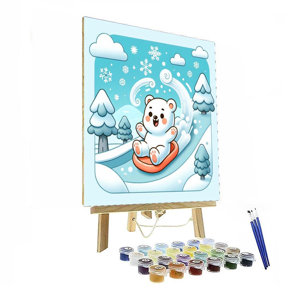 Adventurous Polar Bear Paint By Color