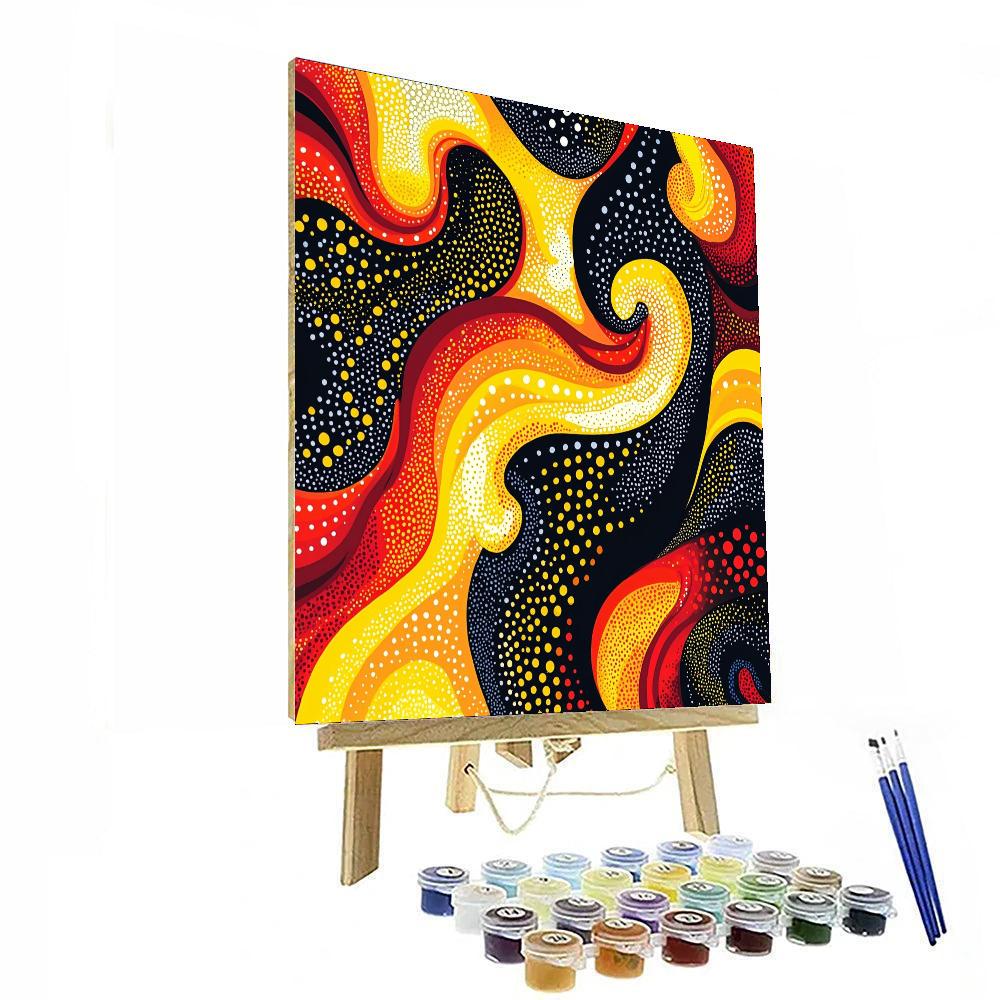 Yayoi Kusama Inspired Endless Loop Of Harmony  DIY Paint By Numbers