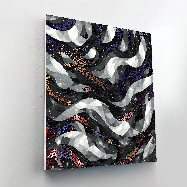 M.C. Escher Inspired Celestial Interweaving  Numbered Painting Kits