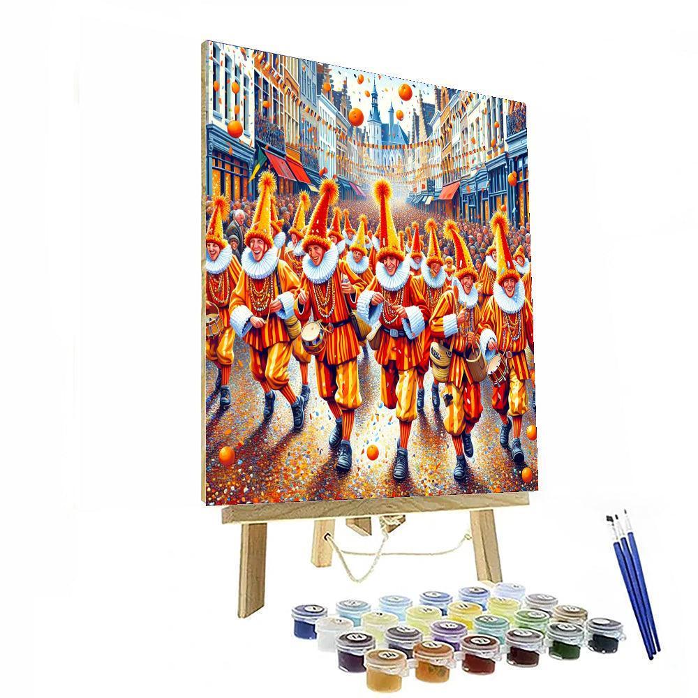 Carnaval De Binche - Binche, Belgium Paint By Color