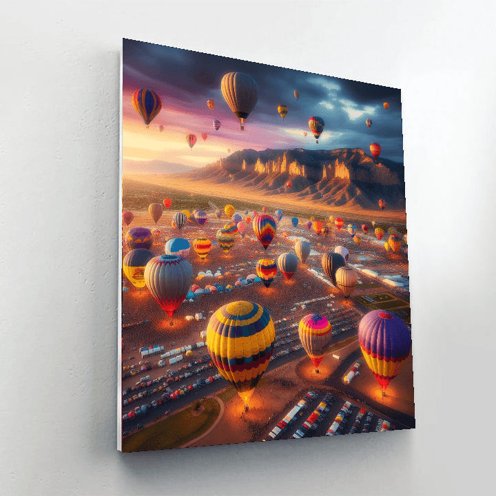 The Albuquerque International Balloon Fiesta - New Mexico Painting By Numbers Kit