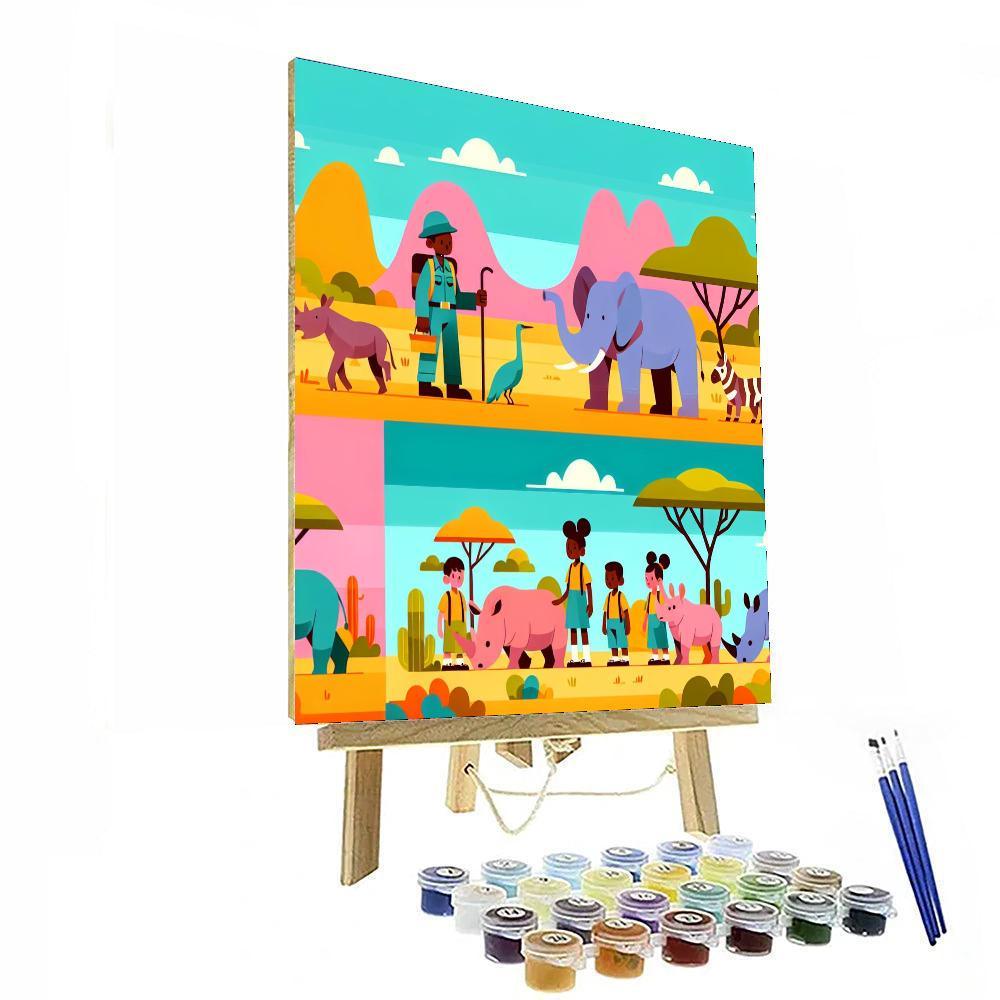 Animal Rescue Safari Paint By Numbers
