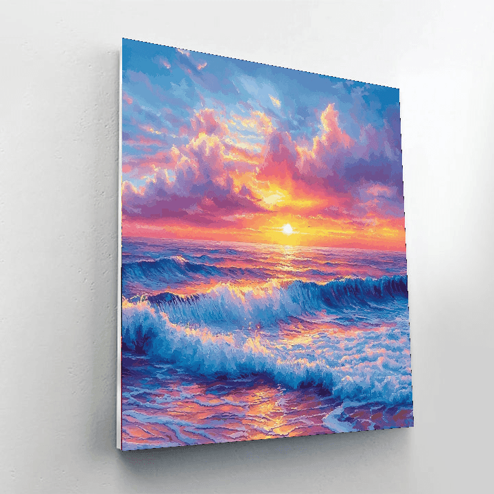 Claude Monet Inspired Glistening Sunsets  Paint By Numbers