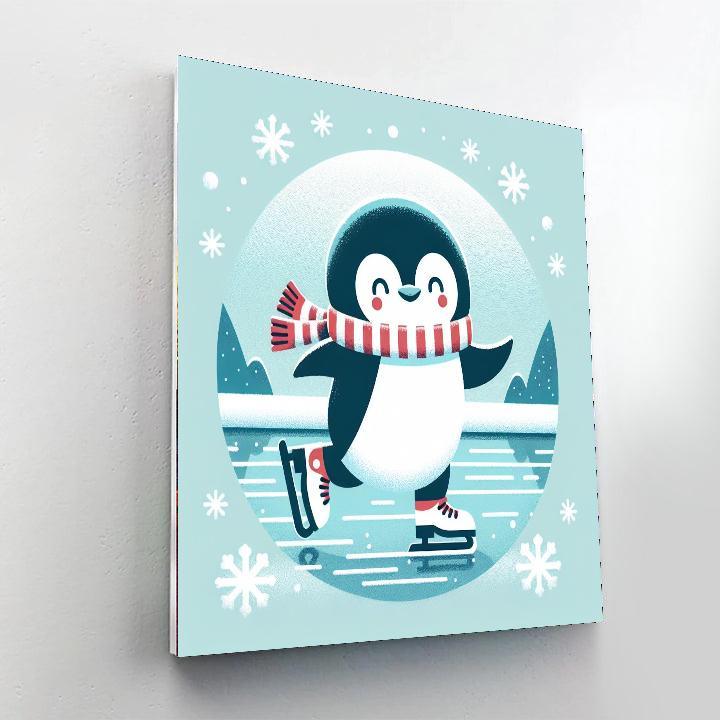 Winter Wonderland Penguin Paint By Numbers