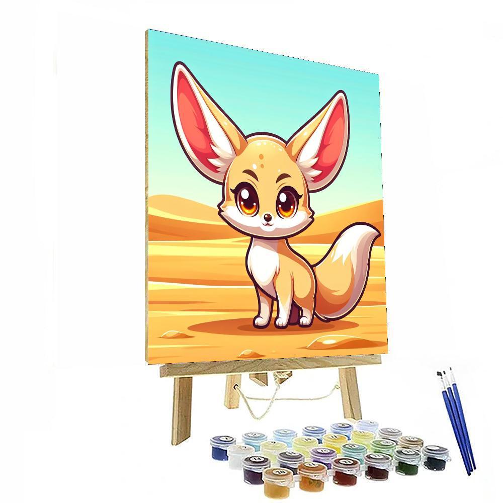 Feisty Fennec Fox Painting By Numbers Kit