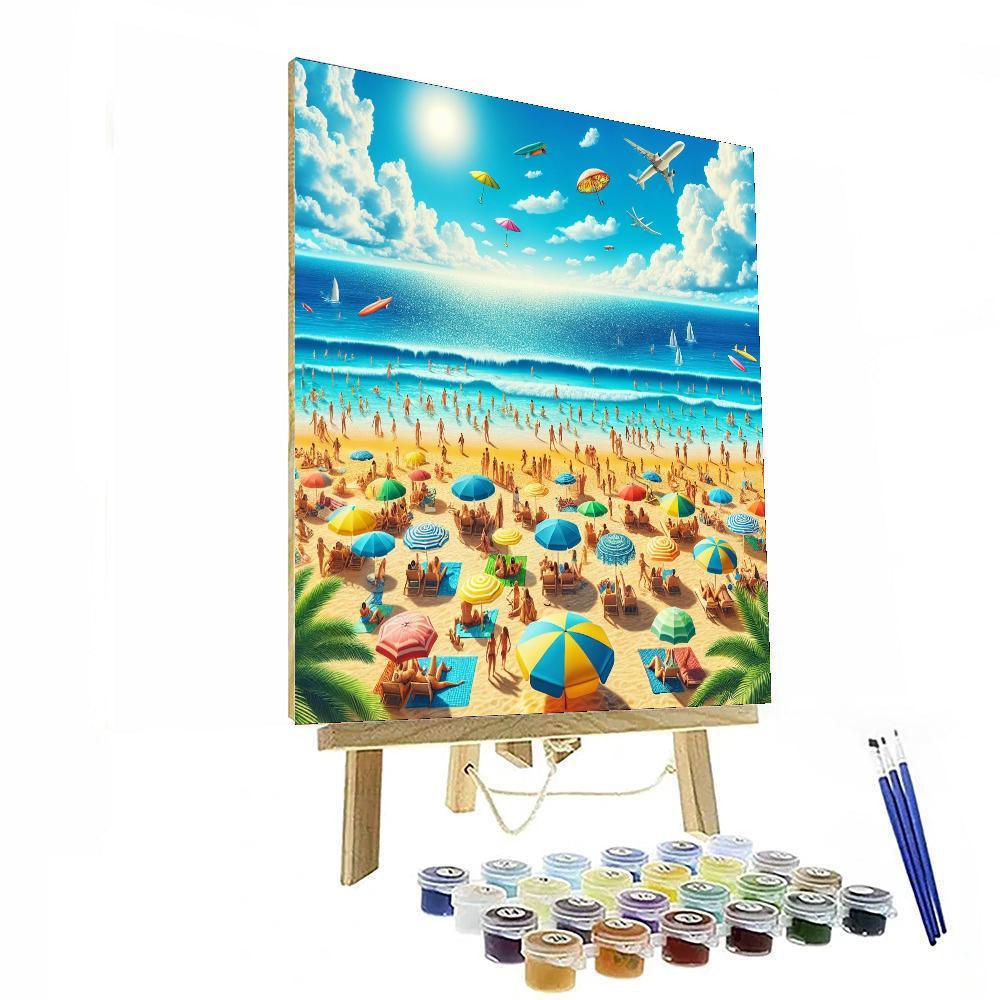 Bright Beach Days Painting By Numbers Kit
