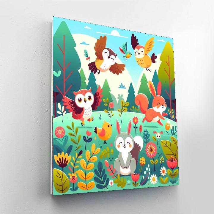 Magical Forest Frolic Paint By Numbers Kits