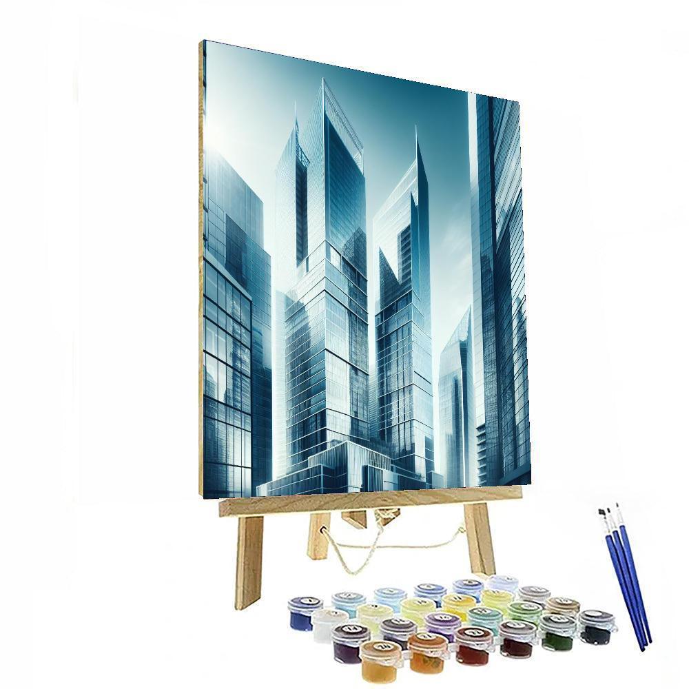 Modern Architectural Marvels Painting By Numbers Kit