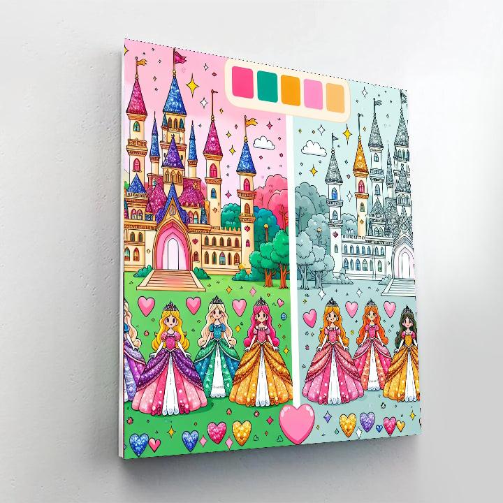 Glamorous Princess Palace Paint By Color