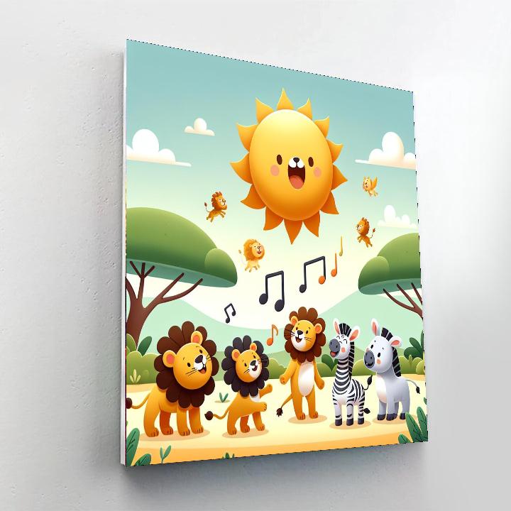 Sunny Savanna Serenade Numbered Painting Kits