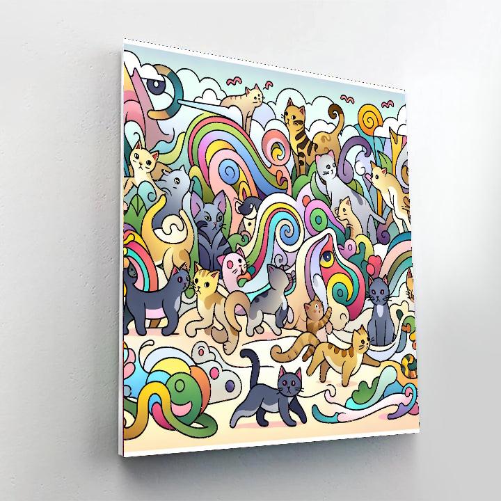 Whisker Wonderland Number Painting