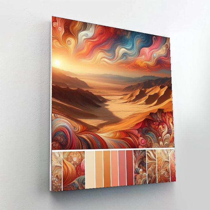 Bohemian Desert Sunset Painting By Numbers Kit