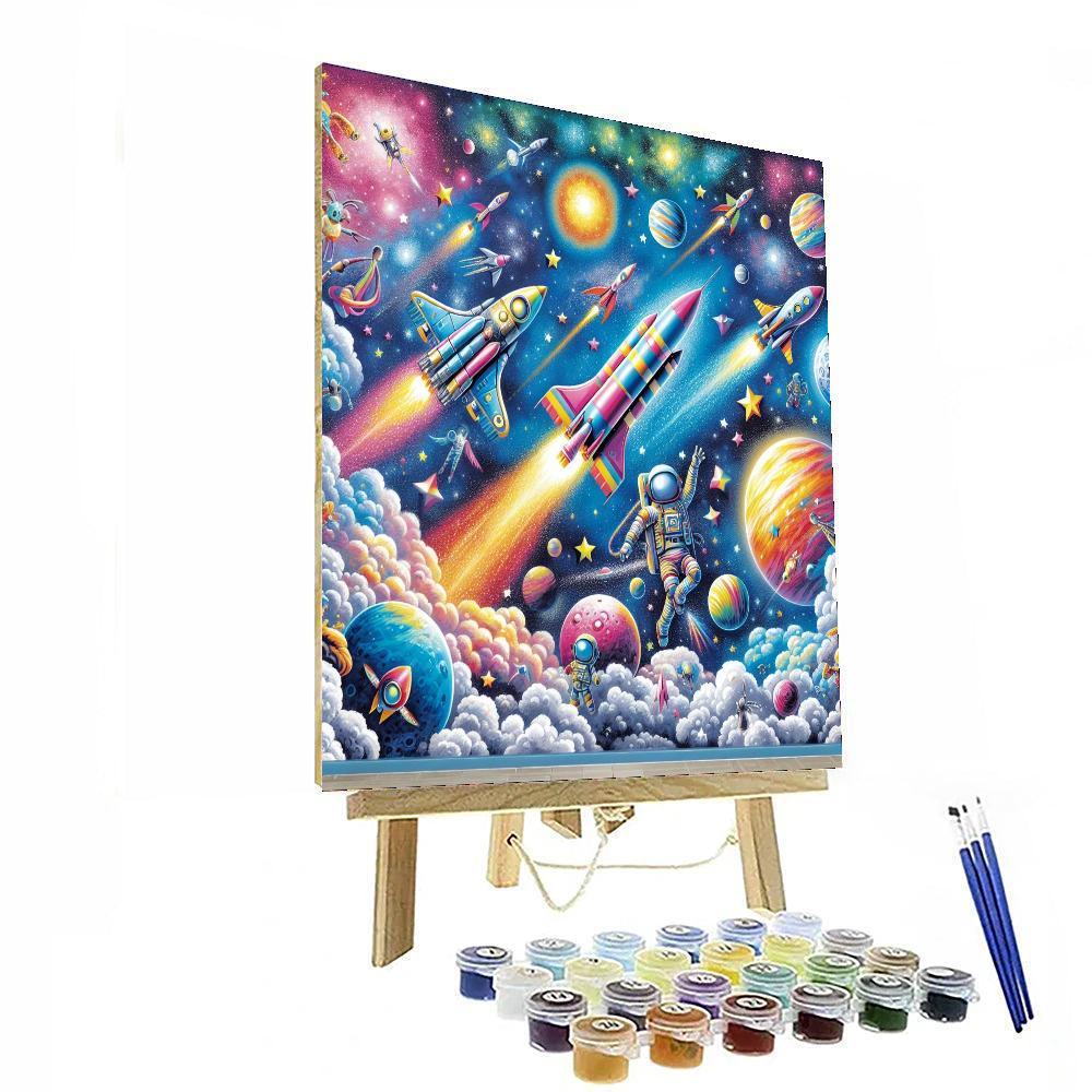 Celestial Space Journey DIY Paint By Numbers