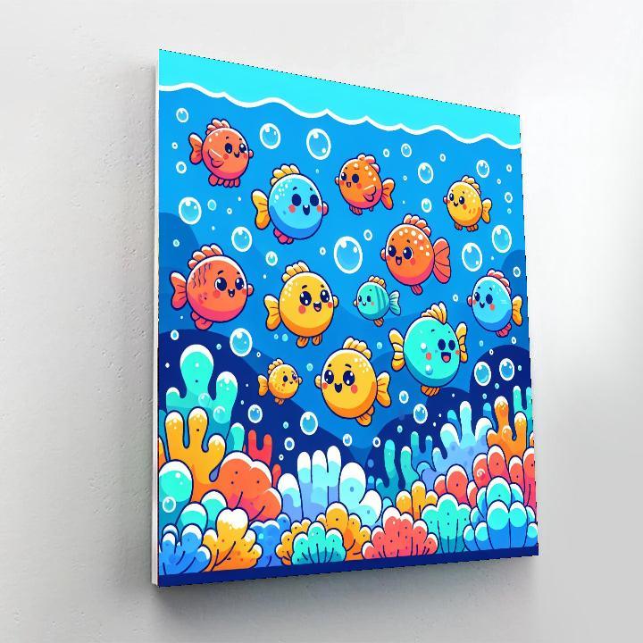 Funky Fish Fiesta Paint By Color
