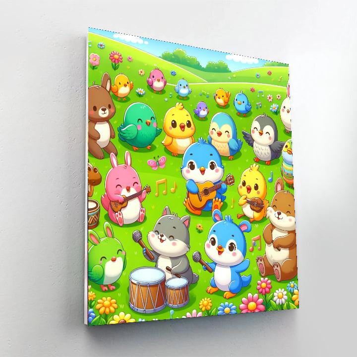 Musical Meadow Melody Paint By Numbers Art