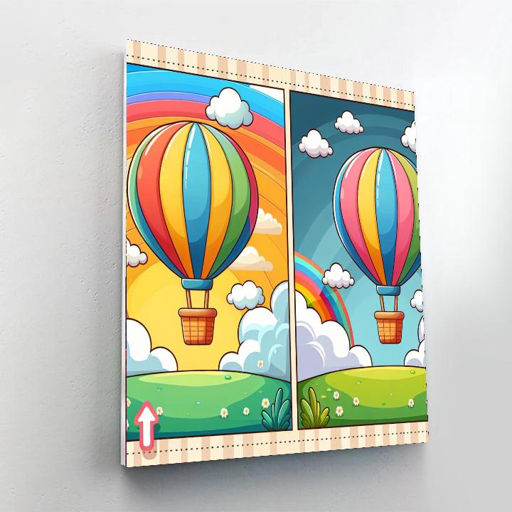Rainbow Adventure Balloon Paint By Number