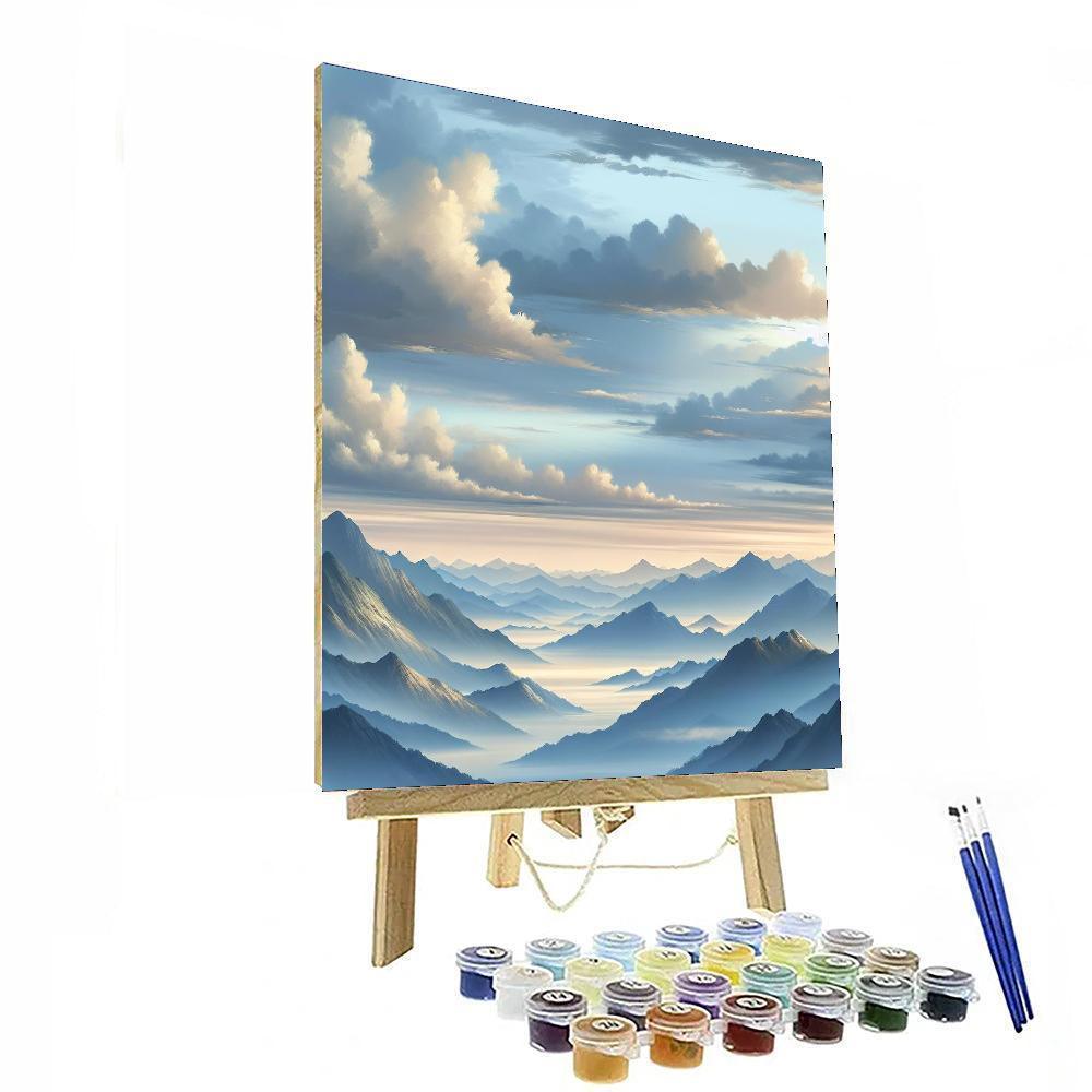 Peaceful Zen Mountains Paint By Numbers Art