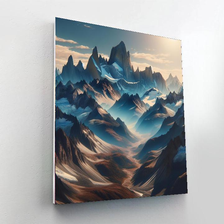 Glorious Mountainscape Numbered Painting Kits