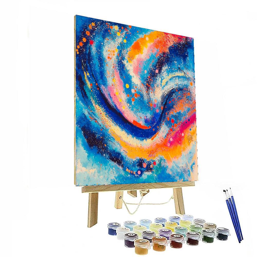 Wassily Kandinsky Inspired Galactic Abstract Exploration  Paint By Number