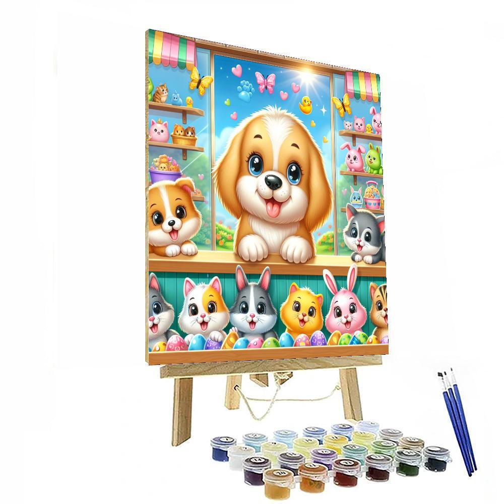 Charming Pet Shop Numbered Painting Kits