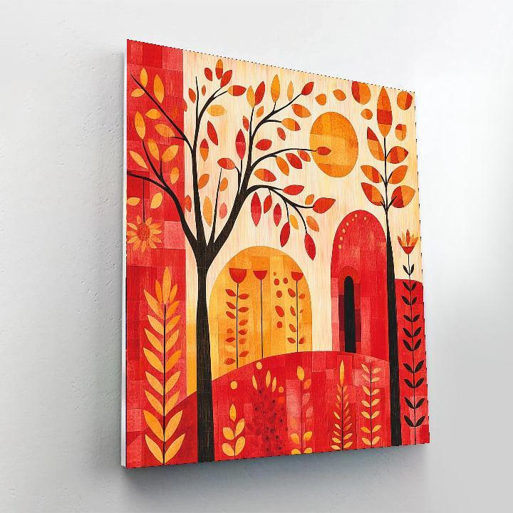 Paul Klee Inspired Rhythm Of Nature  DIY Paint By Numbers