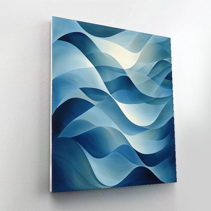 Leonardo Da Vinci Inspired Abstract Ebb And Flow  Paint By Number