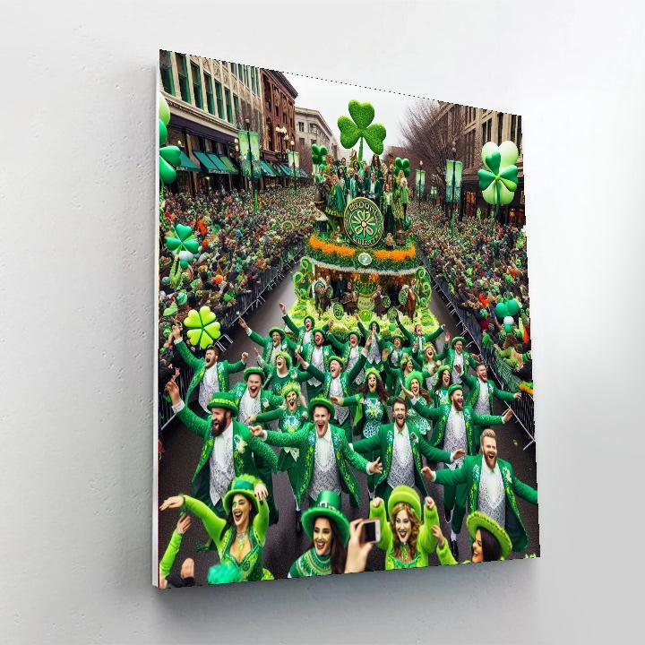 St. Patrick's Day Festival Number Painting