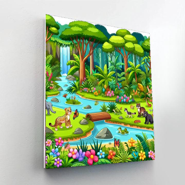 Rainforest Sanctuary Paint By Number