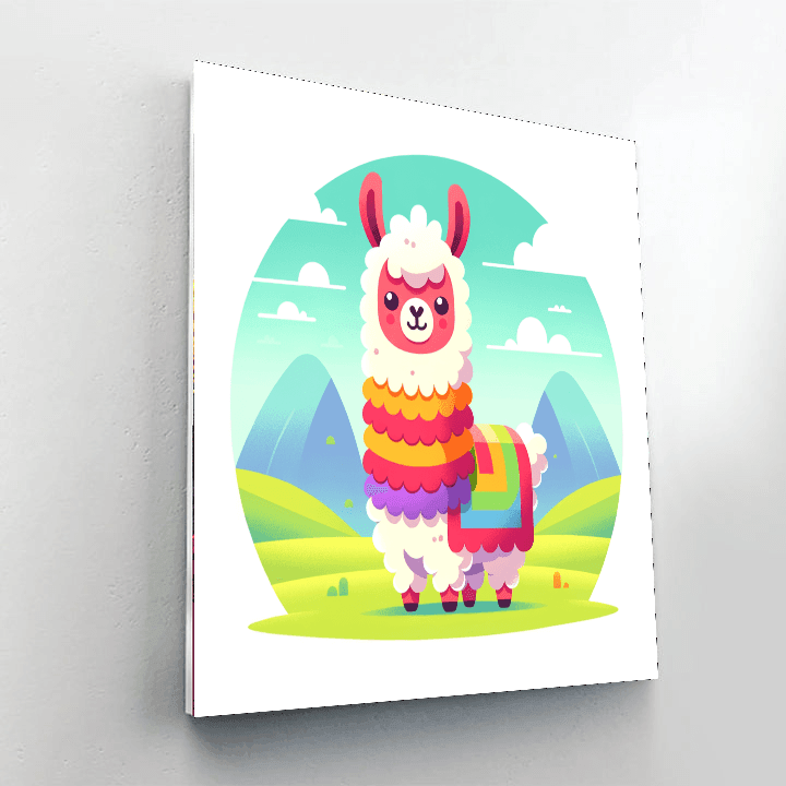 Funky Llama Adventure Paint By Number