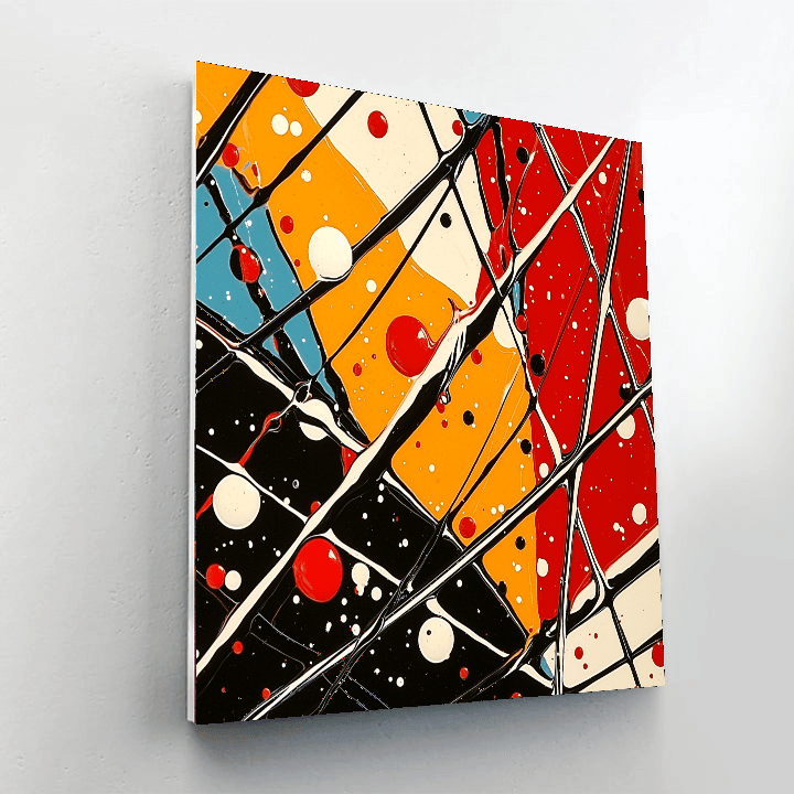 Jackson Pollock Inspired Abstract Essence  Painting By Numbers Kit
