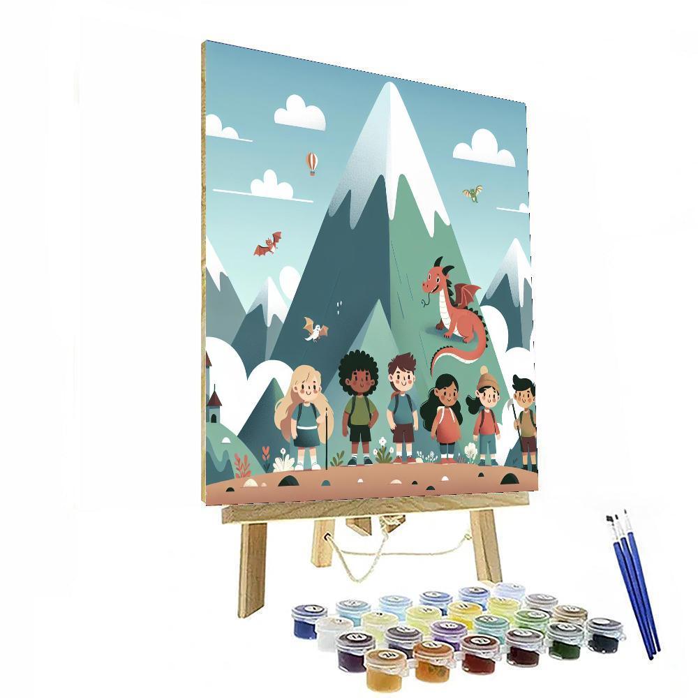 Adventure At Dragon’s Peak Paint By Numbers Art