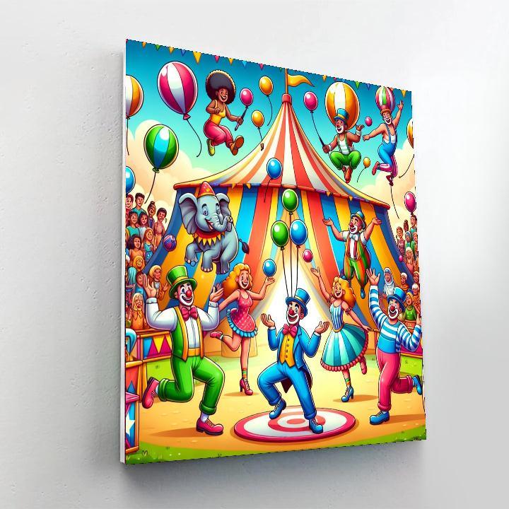Lively Circus Celebration Paint By Numbers Kits