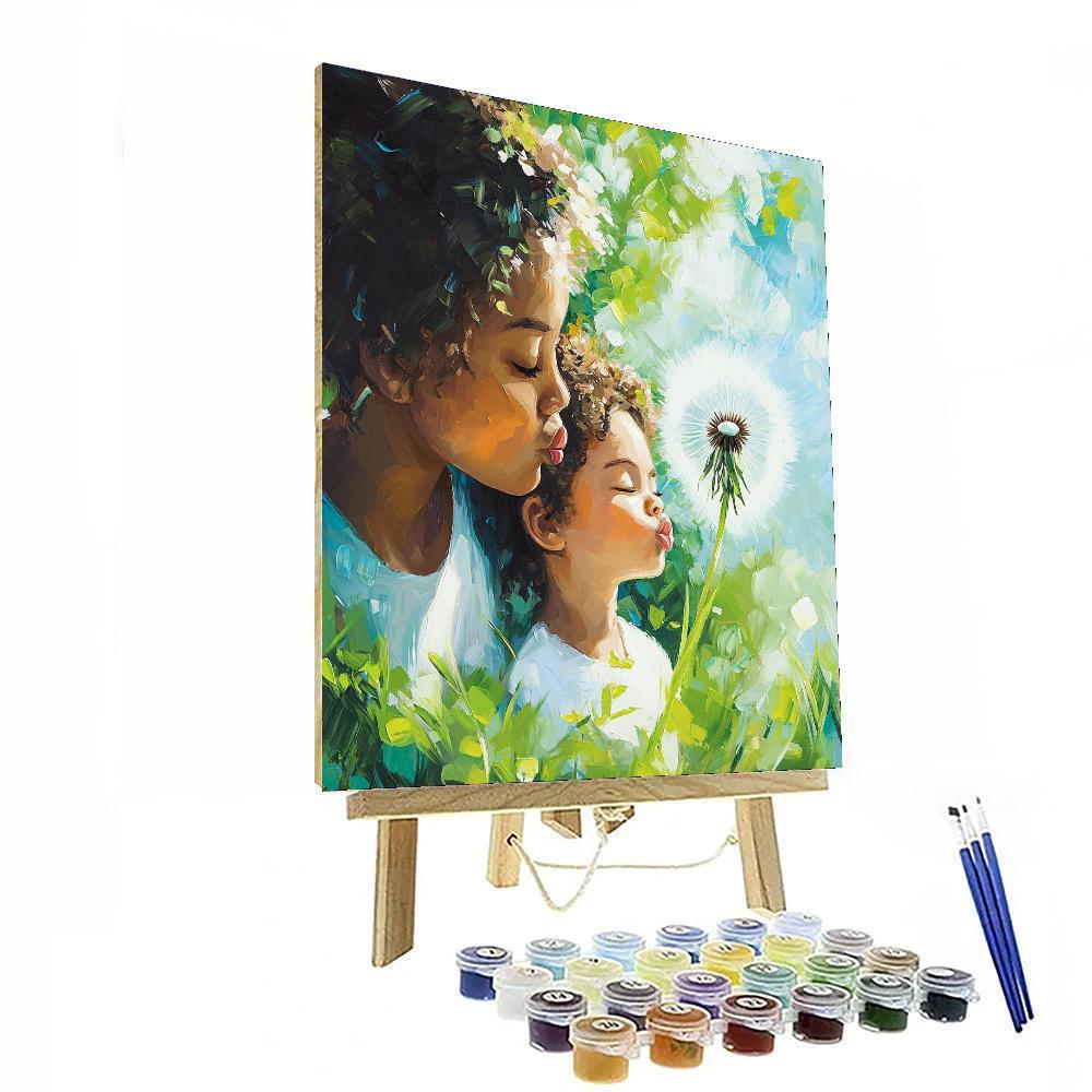 Dandelion Wishes Number Painting