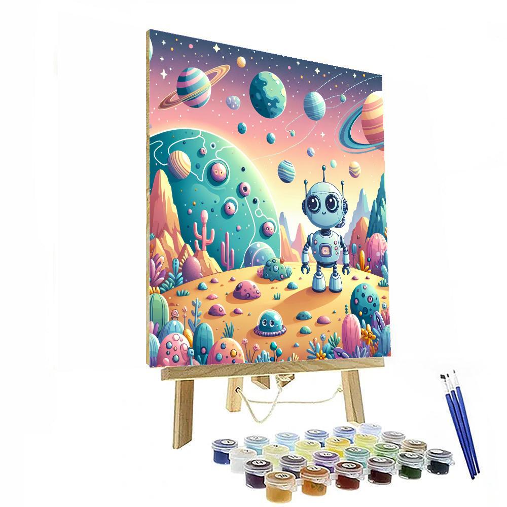 Robot Planet Discovery Paint By Numbers Kits
