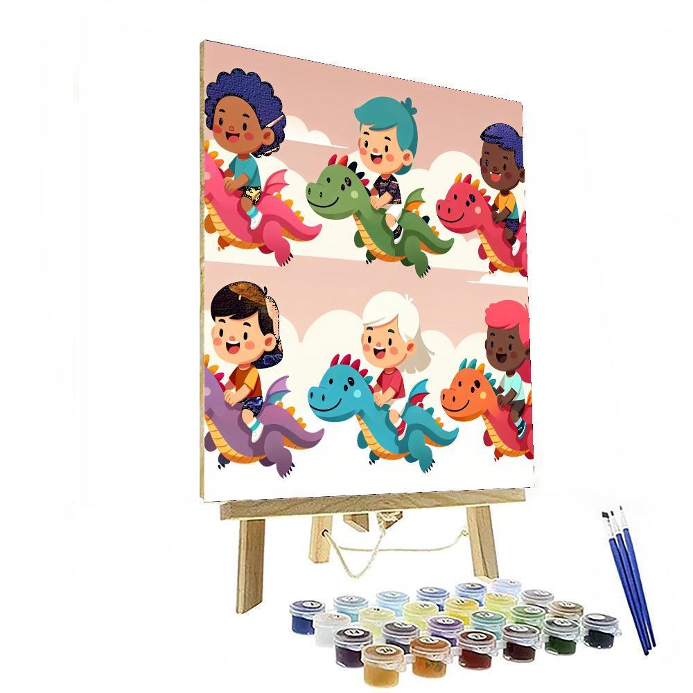 Heroic Dragon Riders Paint By Numbers Kits