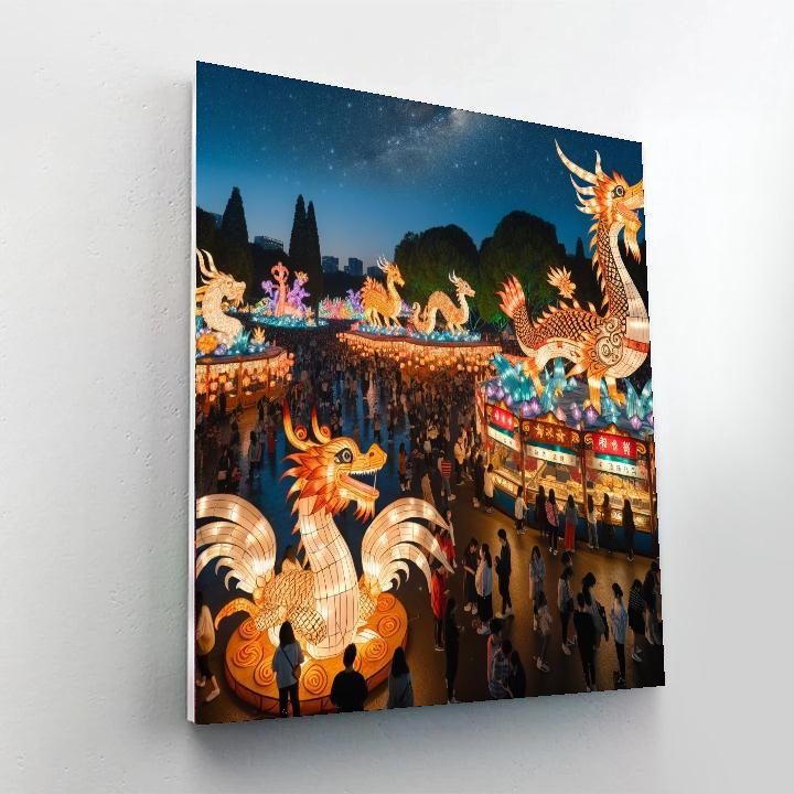 Auckland Lantern Festival - Auckland Painting By Numbers Kit