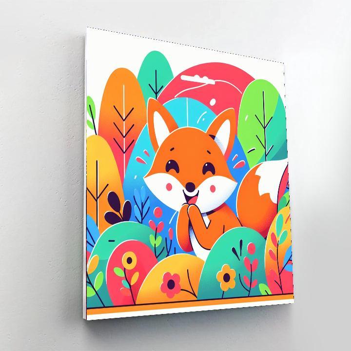 Giggles The Fox Paint By Numbers Kits