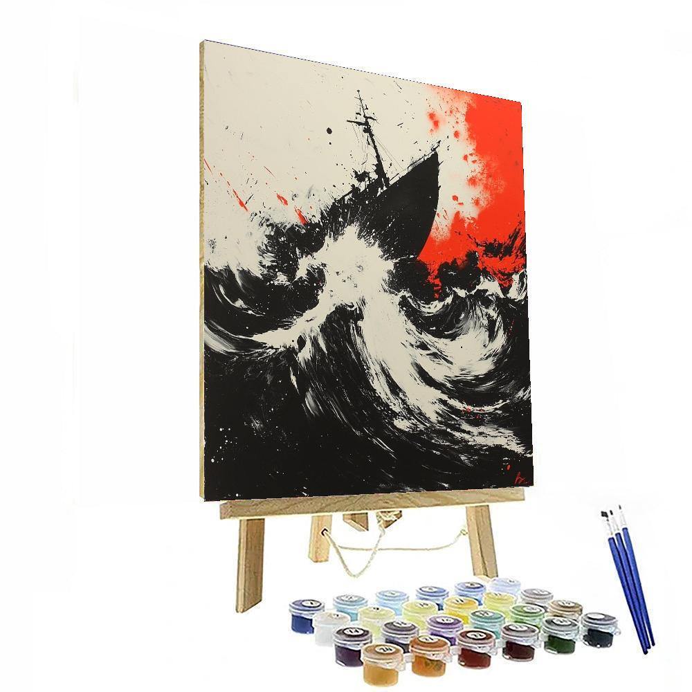 Banksy Inspired The Cycle Of Discontent  Number Painting