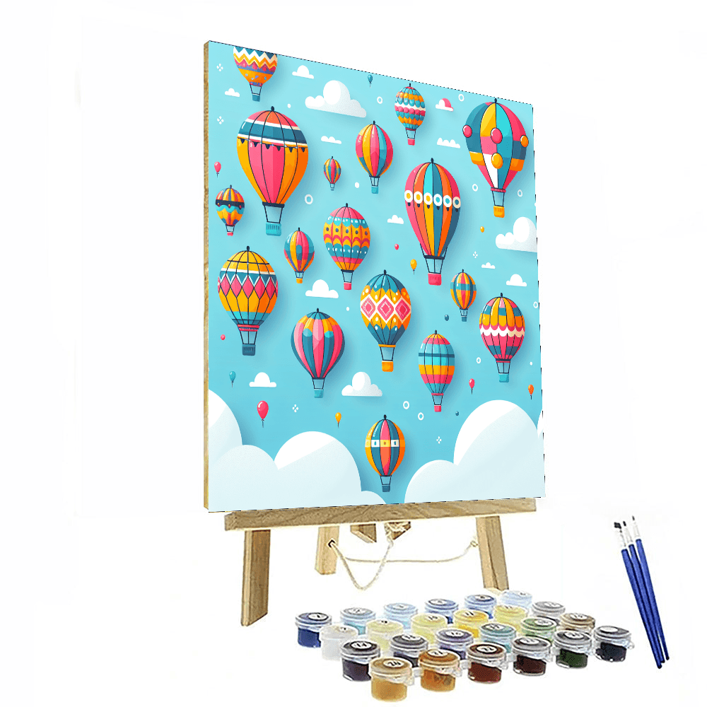 Vibrant Balloon Festival Painting By Numbers Kit