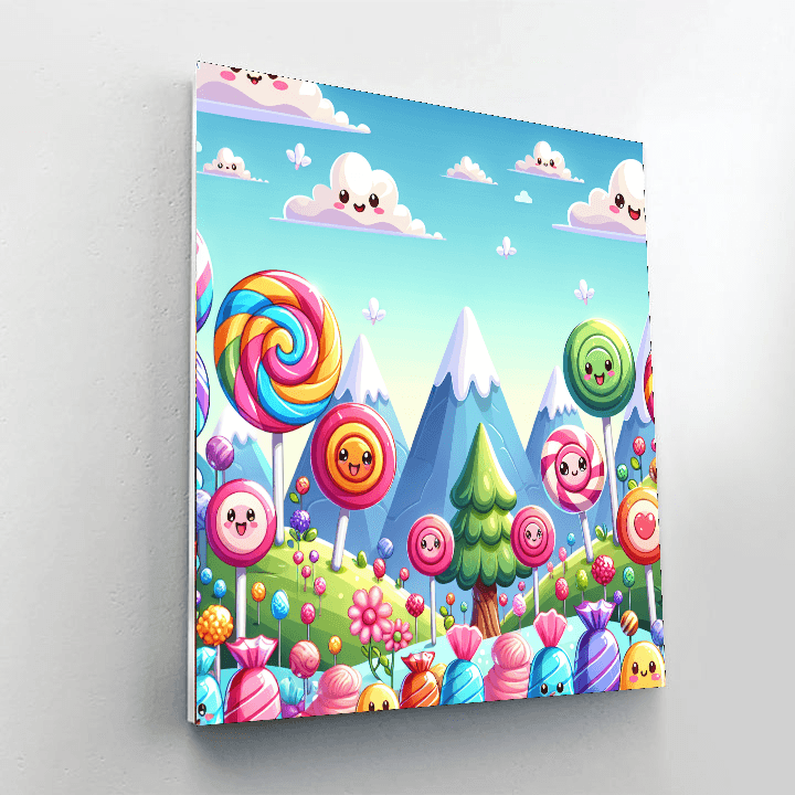 Amazing Candy Land Painting Number Kit