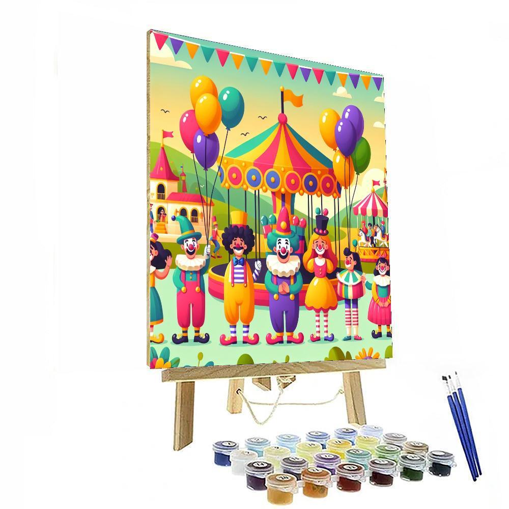 Fun Adventures At The Carnival Paint By Numbers Art