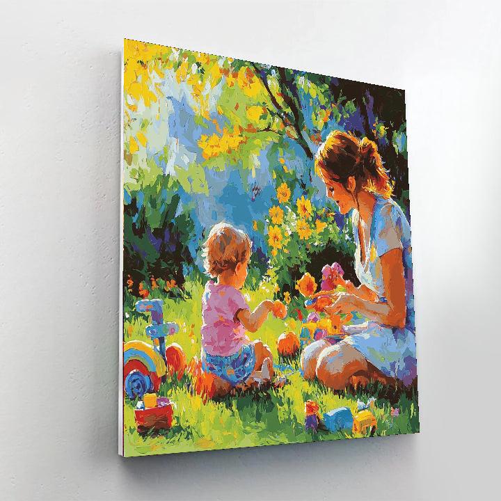Mom's Heart Of Joy Painting Number Kit