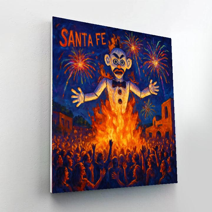 Zozobra - Santa Fe - DIY Painting By Numbers Kit in the Artistry Rack Back-to-School planning guide