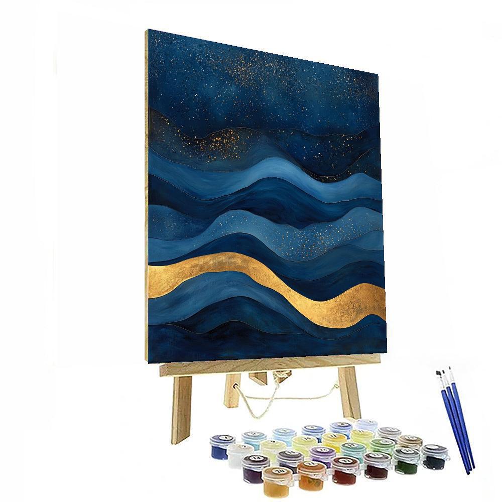 Gustav Klimt Inspired Harmonic Tides  Paint By Numbers Kits