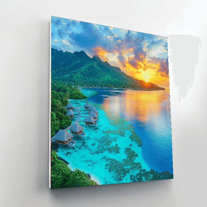 Bora Bora Lagoon Paint By Numbers