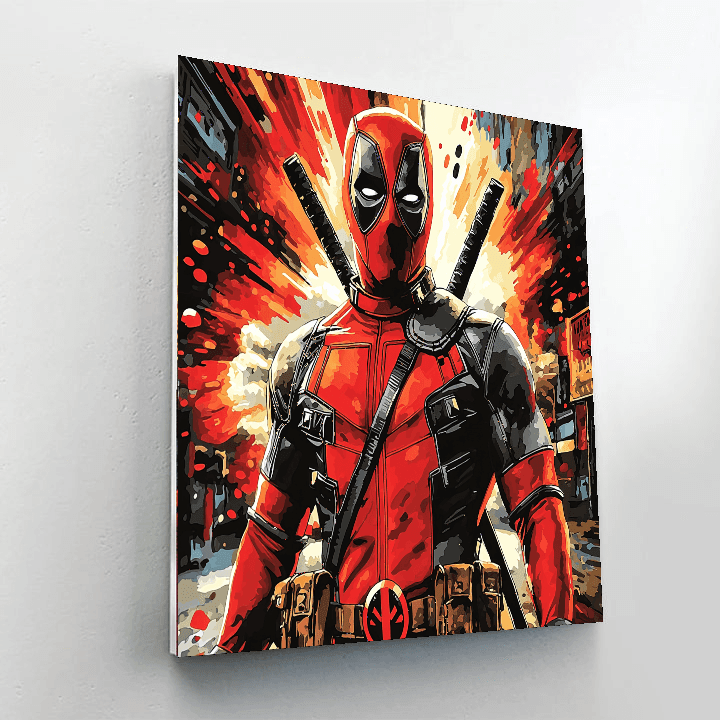 Ryan Reynolds: The Comedic Charm Of Deadpool Paint By Numbers Art