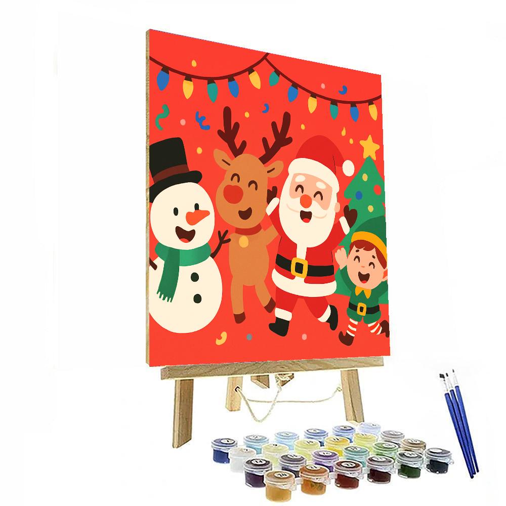 Joyful Holiday Festival Numbered Painting Kits