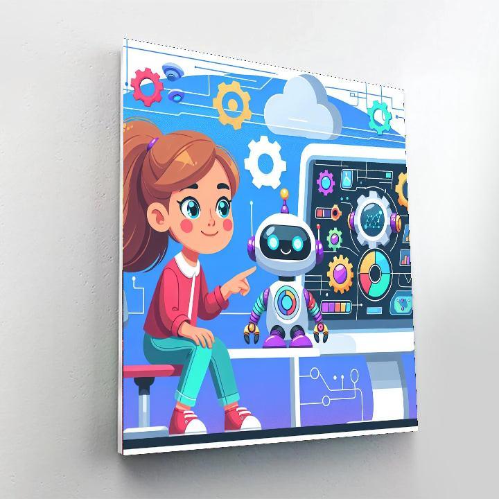 Robot World Adventure Paint By Number