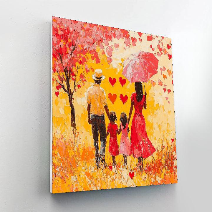 The Heart Of The Family Painting By Numbers Kit