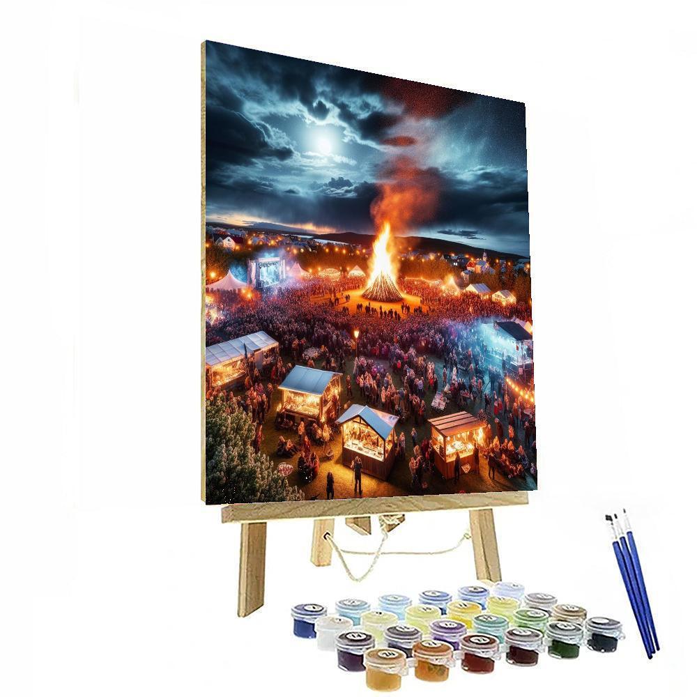 Midsummer Festival - Reykjavík Paint By Color